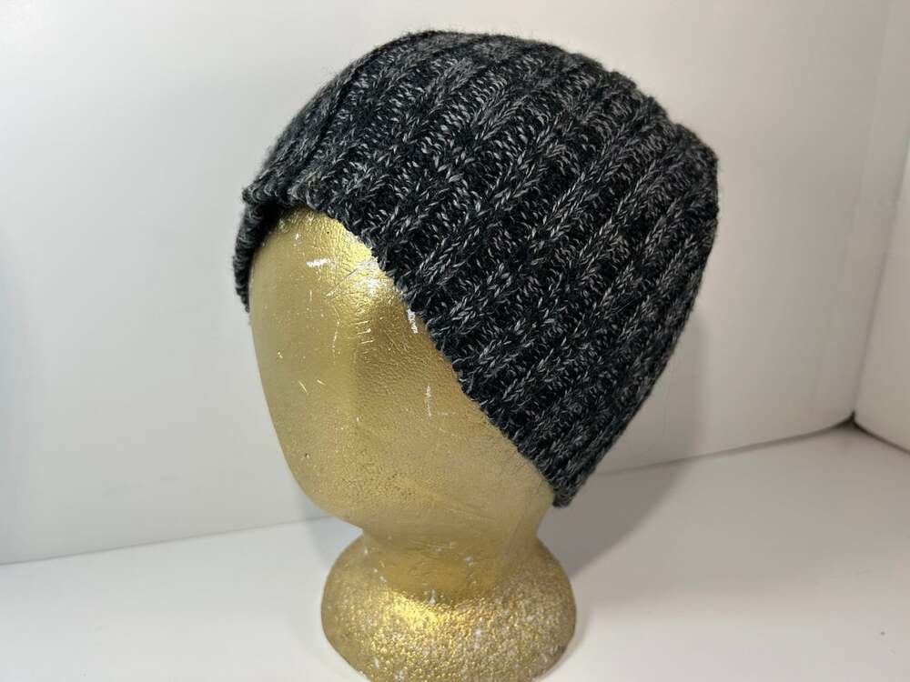Urban Pipeline Grey Black beanie knit hat